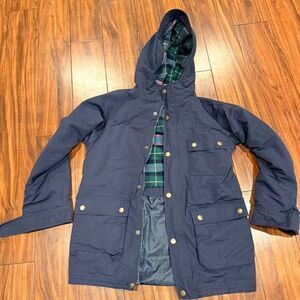 Lands' End Boys Hooded Parka Jacket Size M 10-12